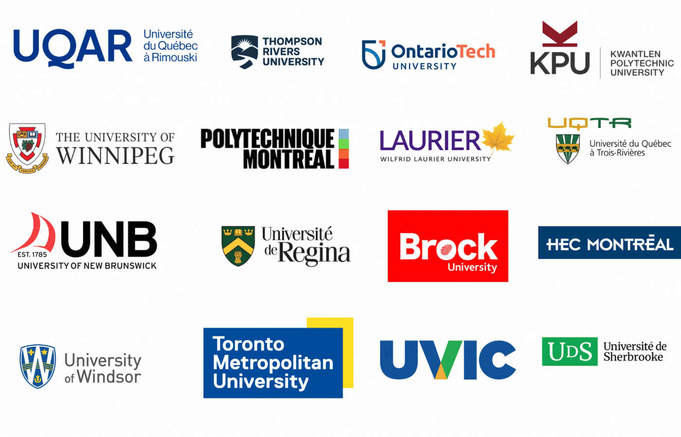 Logos of CRKN Licensing Program member organizations