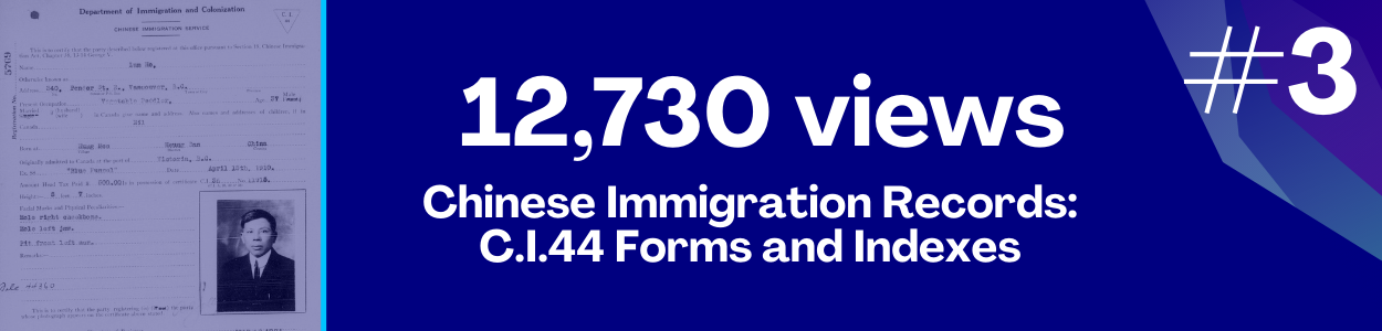 12,730 views Chinese Immigration Records: C.I.44 Forms and Indexes