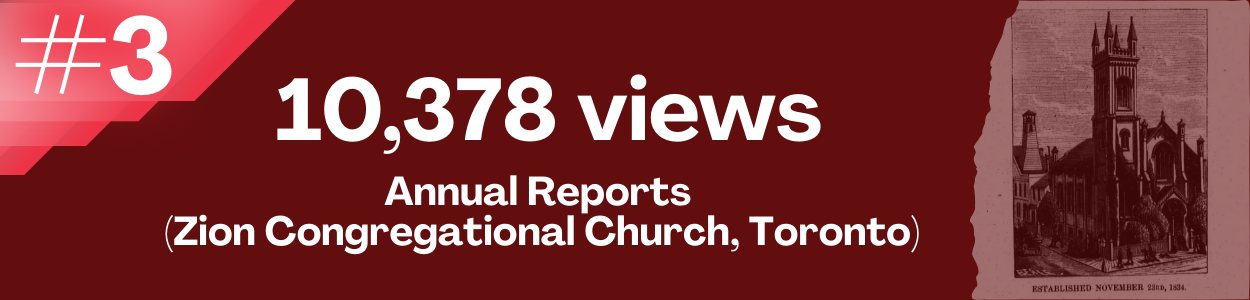 10,378 views Annual Reports (Zion Congregational Church, Toronto)