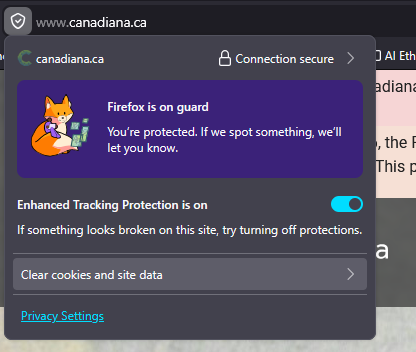 Firefox screenshot