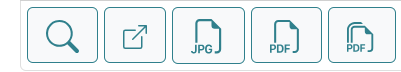 buttons featured on the content viewer