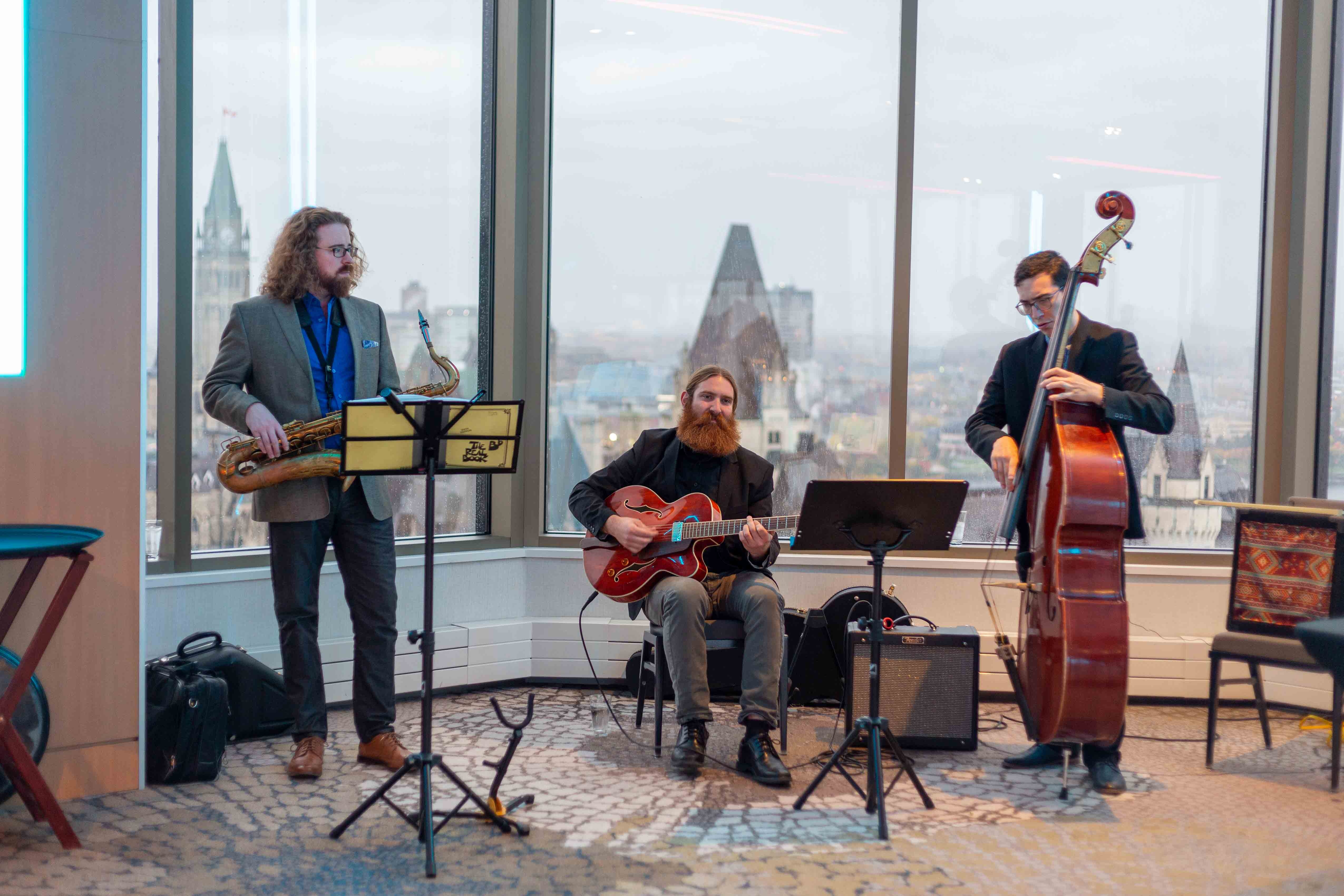 Jazz trio at the CRKN conference